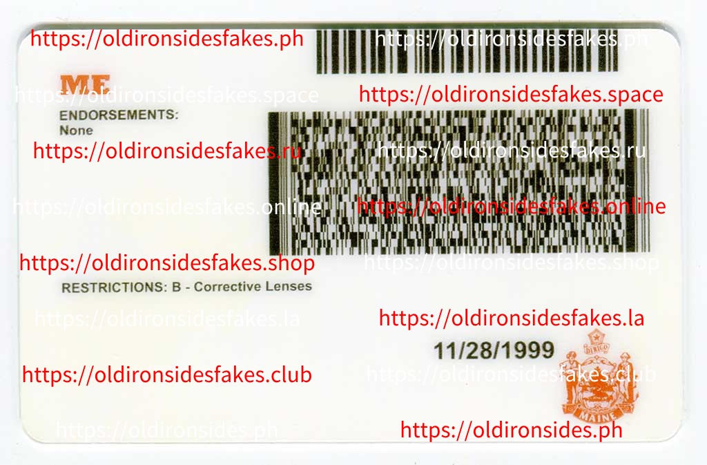 Maine Driver License(Old ME) - Image 2